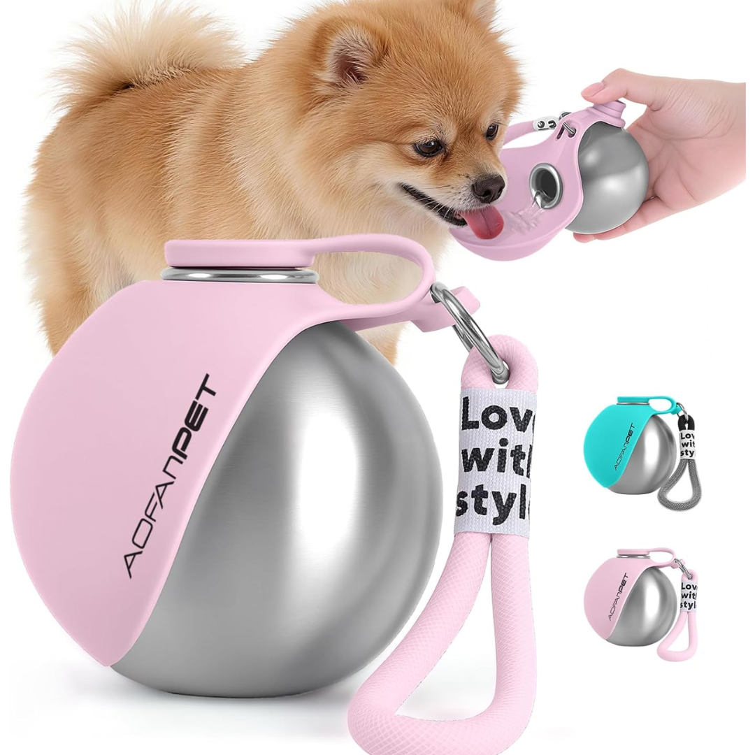 Botella de agua portatil para perros
