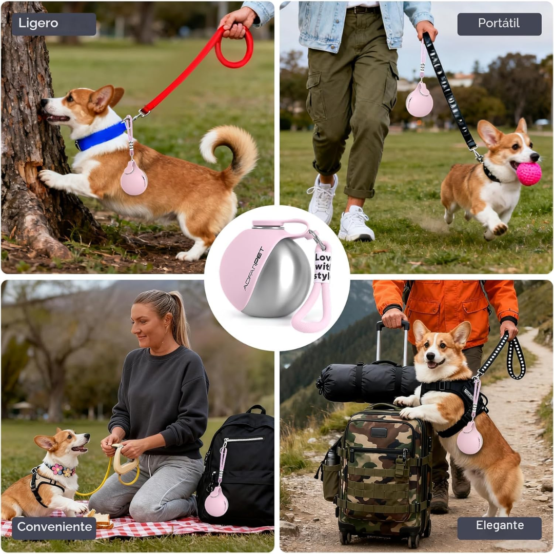 Botella de agua portatil para perros