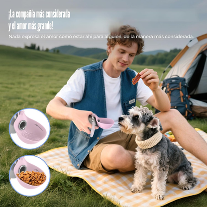 Botella de agua portatil para perros